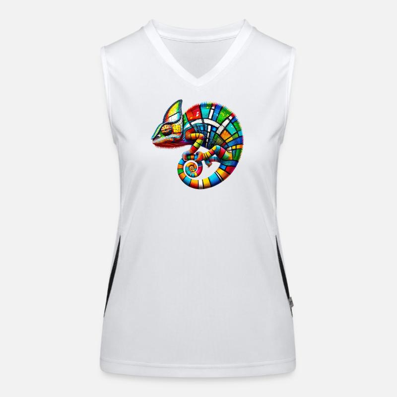 Chameleon Mondrian Women's Functional Contrast Tank Top