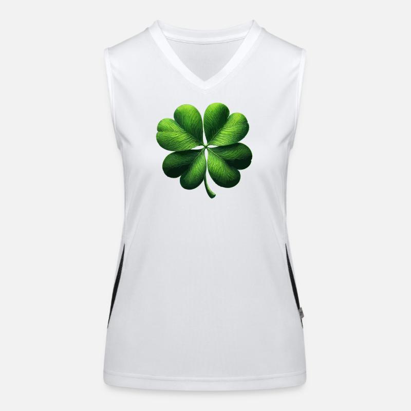 Four-leaf clover Women's Functional Contrast Tank Top