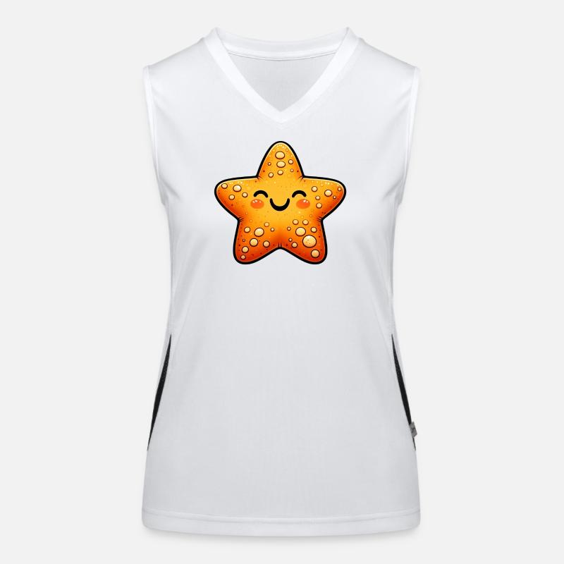 Seestern Funktionelles Kontrast-Tank Top für Frauen
