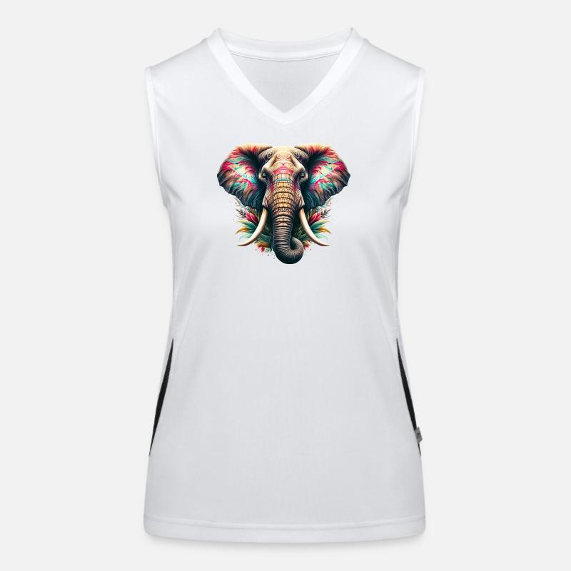 Éléphant Débardeur respirant contrasté Femme