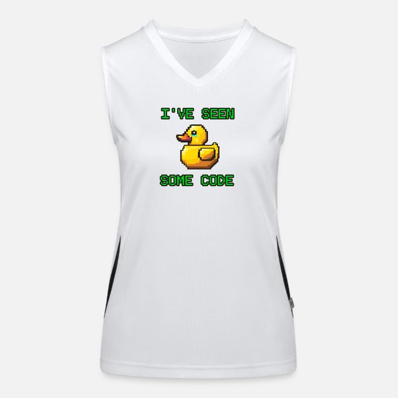 Pixel Duck J’ai vu du code Débardeur respirant contrasté Femme