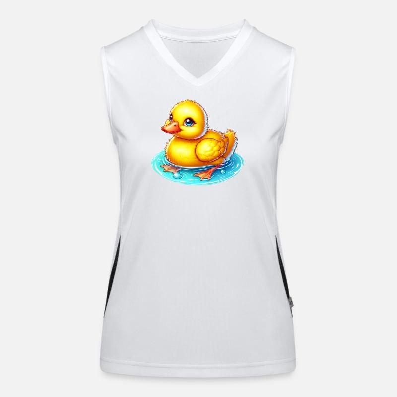 Caneton Canard Canard Débardeur respirant contrasté Femme