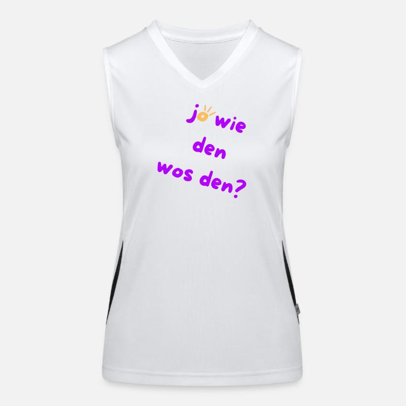 How? Why? Austrian Slang 🤠 Women's Functional Contrast Tank Top