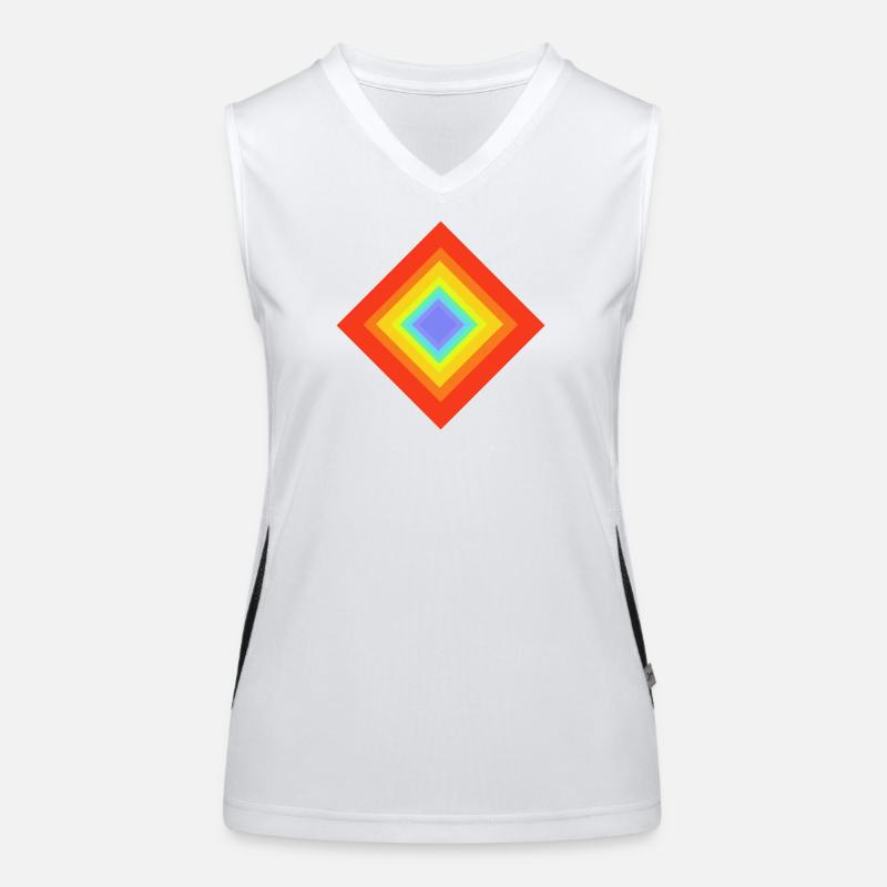 Geometric Patterns Women's Functional Contrast Tank Top