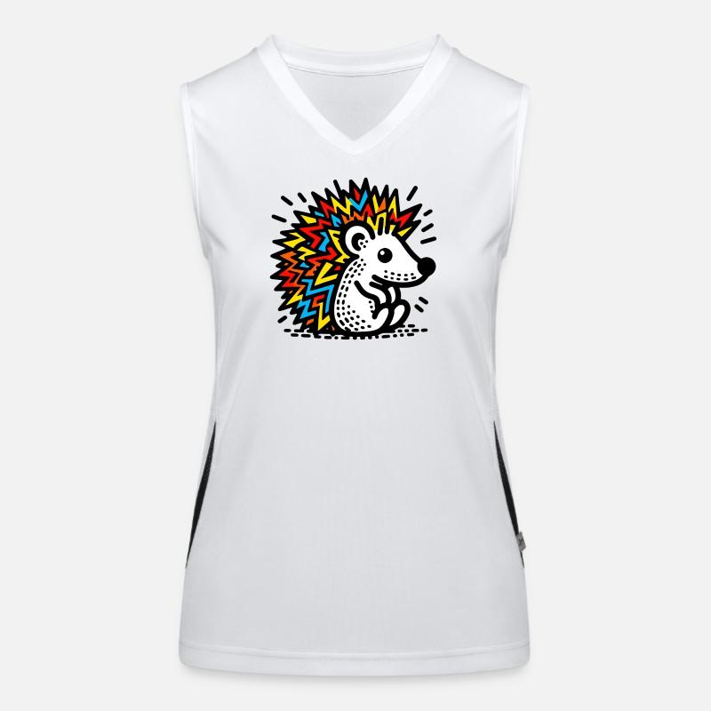 Igel Funktionelles Kontrast-Tank Top für Frauen