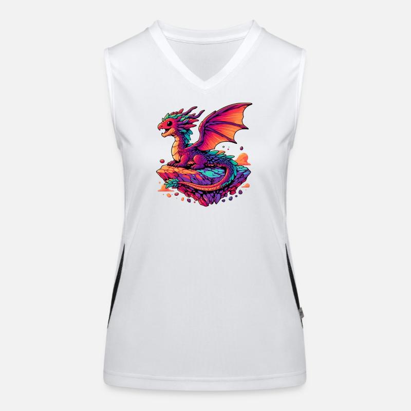 Dragon Débardeur respirant contrasté Femme