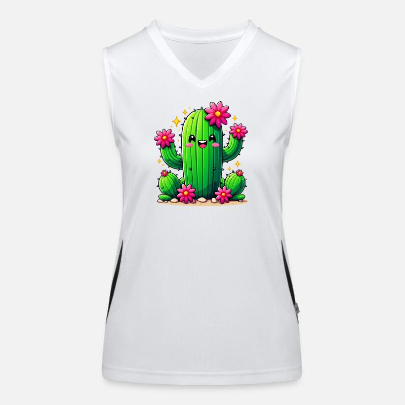 Cactus Débardeur respirant contrasté Femme