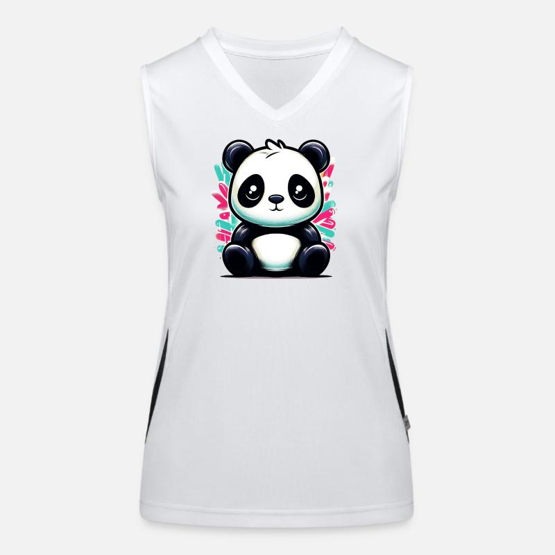 Panda Funktionelles Kontrast-Tank Top für Frauen