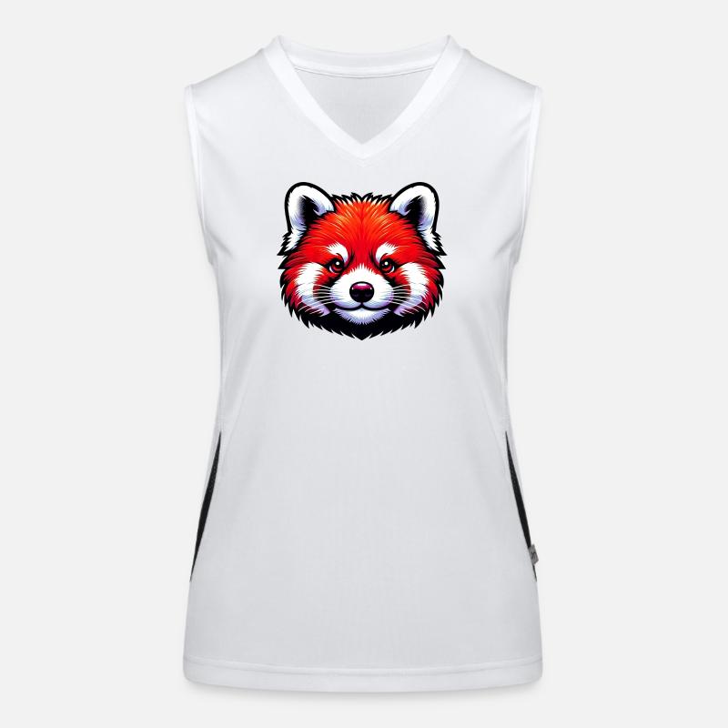 Red panda Women's Functional Contrast Tank Top