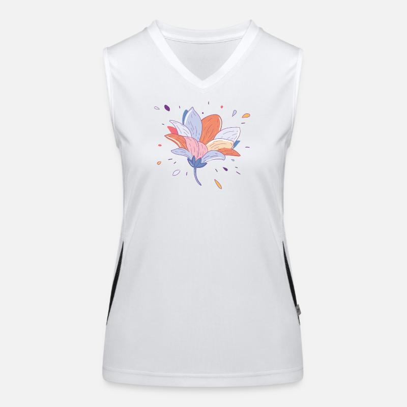 Fleur d’été Débardeur respirant contrasté Femme