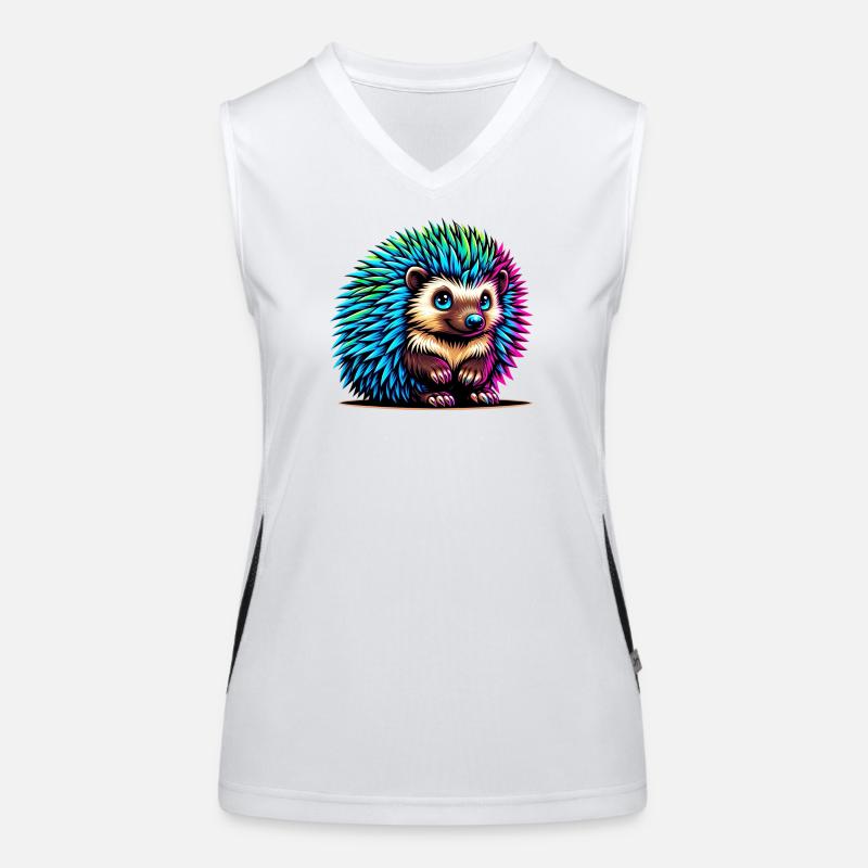 Igel Funktionelles Kontrast-Tank Top für Frauen