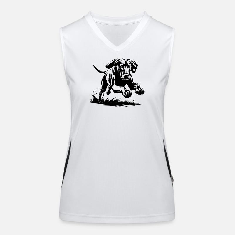 Weimaraner Funktionelles Kontrast-Tank Top für Frauen