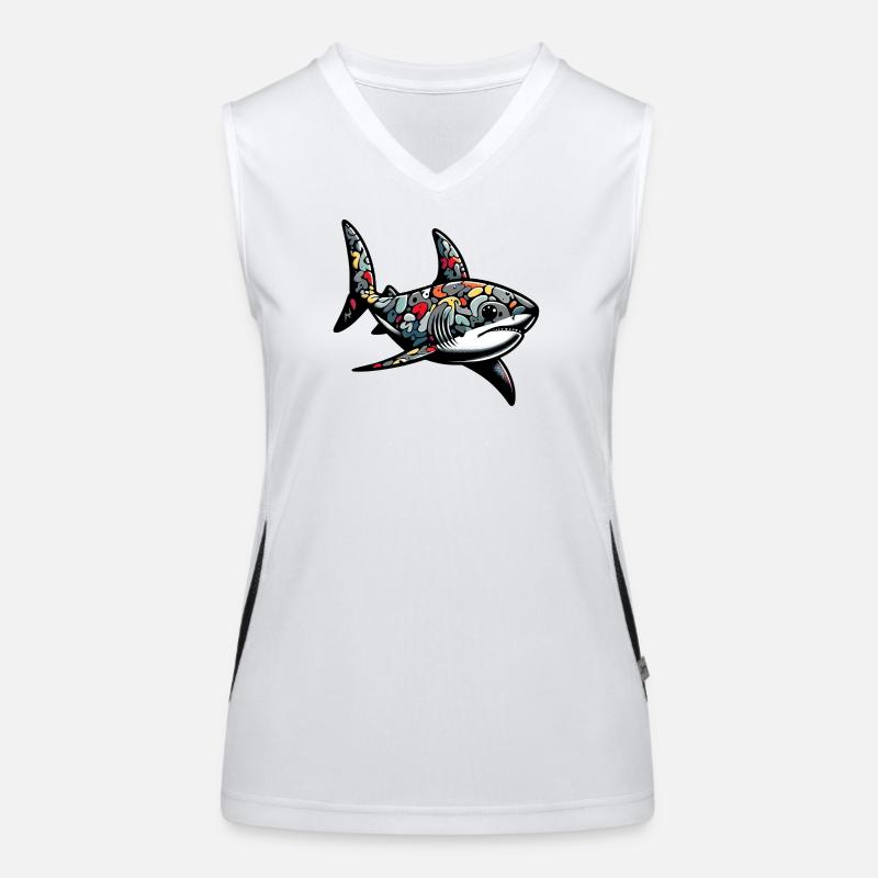 Requin Débardeur respirant contrasté Femme
