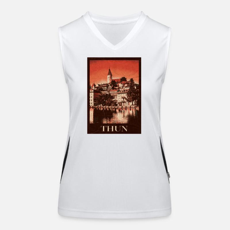 Thun Skyline Funktionelles Kontrast-Tank Top für Frauen