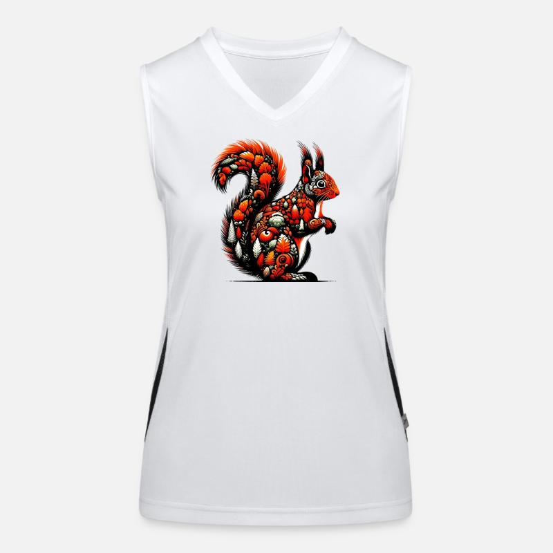 Eichhörnchen Funktionelles Kontrast-Tank Top für Frauen