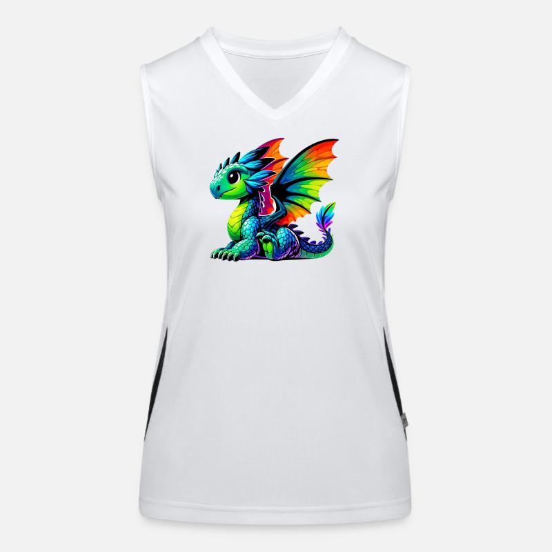 Dragon Débardeur respirant contrasté Femme