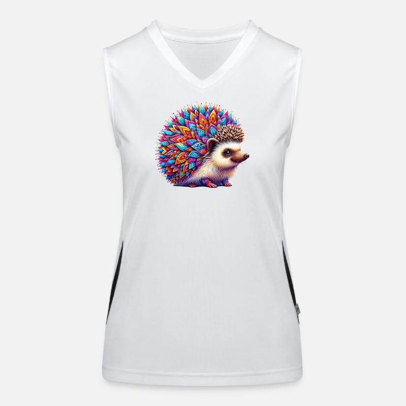 Igel Funktionelles Kontrast-Tank Top für Frauen