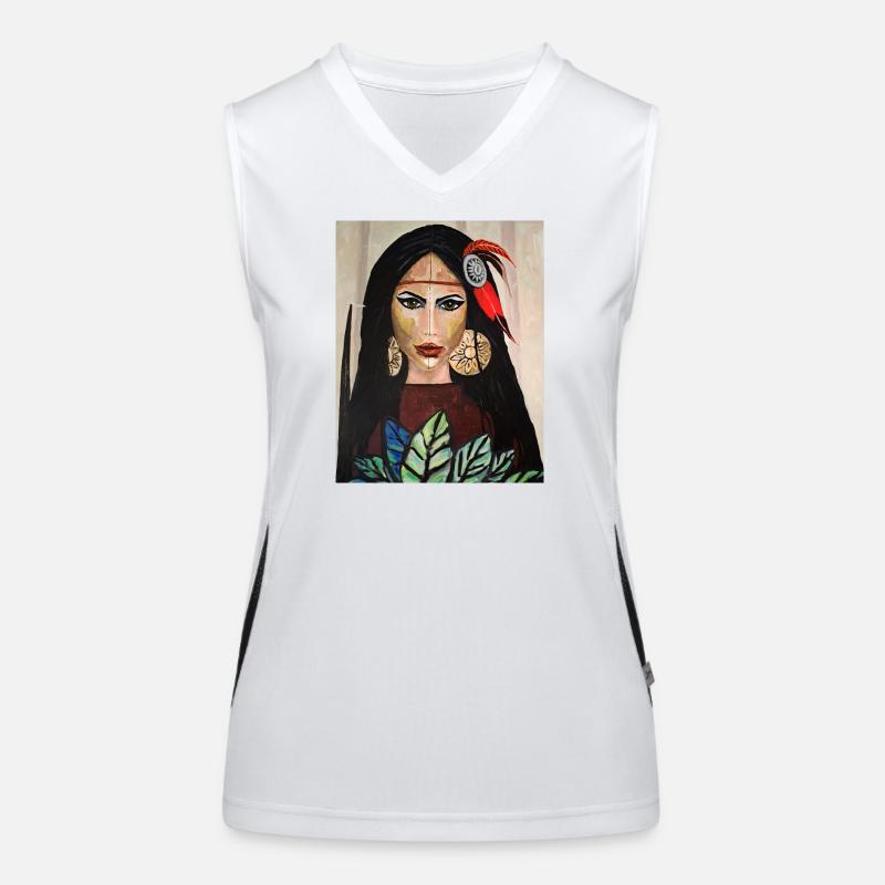Schamanin Funktionelles Kontrast-Tank Top für Frauen