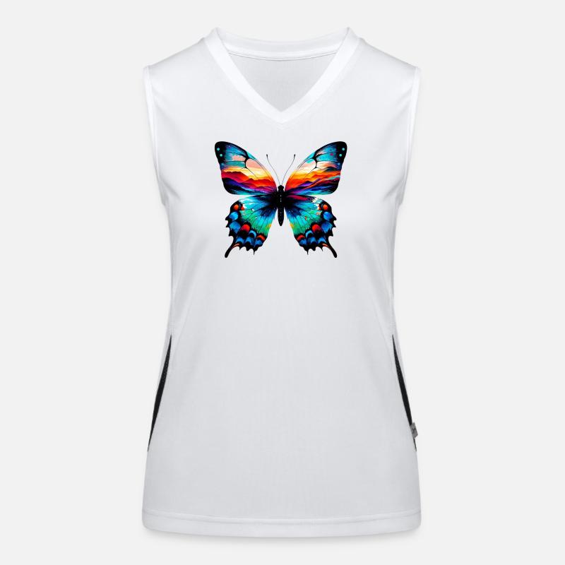 Papillon Débardeur respirant contrasté Femme