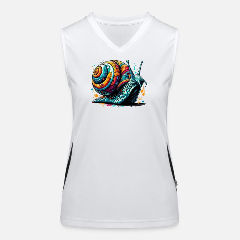 Escargot Débardeur respirant contrasté Femme
