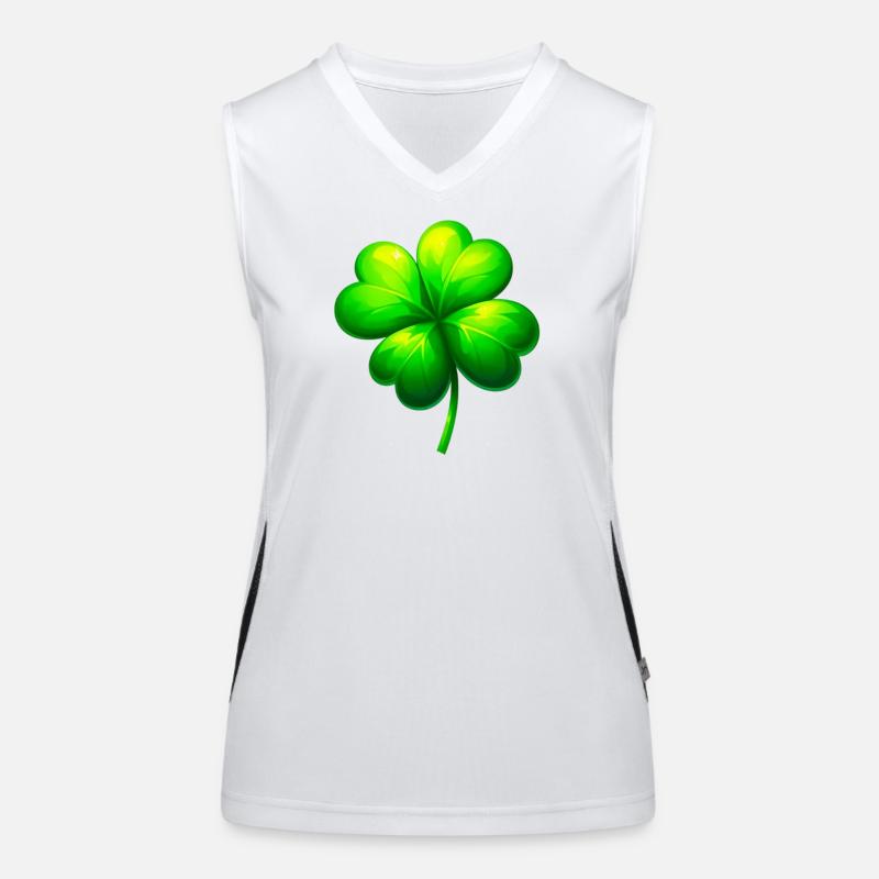 Four-leaf clover Women's Functional Contrast Tank Top