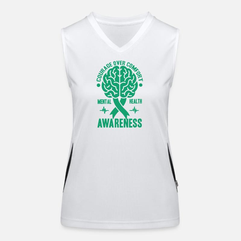 Depression Help - Mental Breakdown Women's Functional Contrast Tank Top