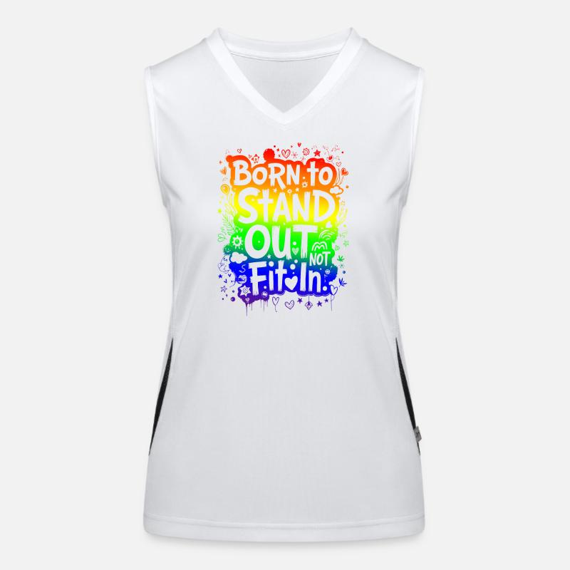 NÉ POUR SE DÉMARQUER, PAS POUR S’INTÉGRER Débardeur respirant contrasté Femme