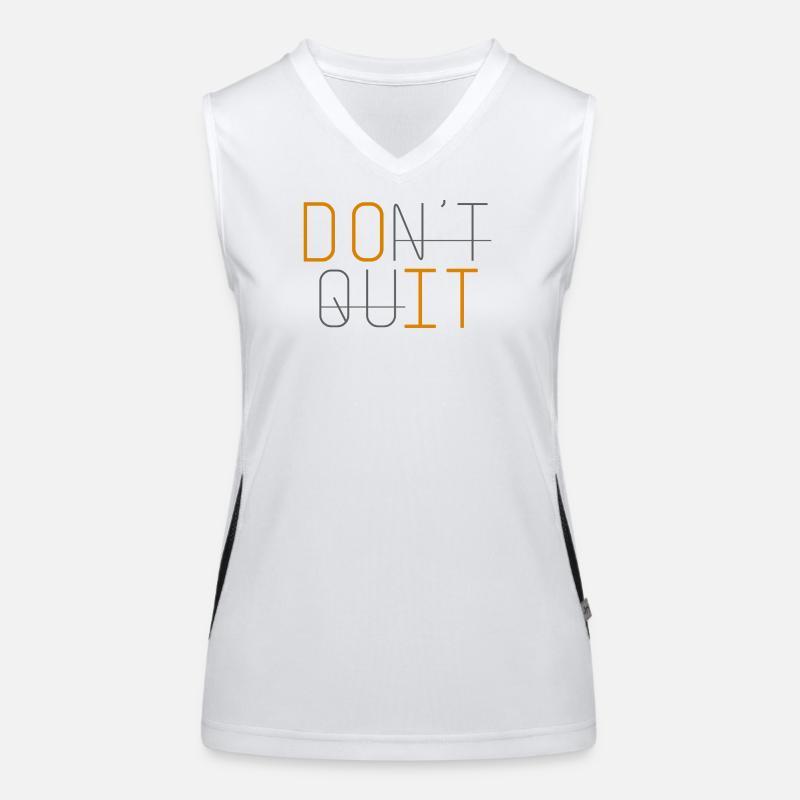 DON'T QUIT DO IT Ne renonce jamais Débardeur respirant contrasté Femme