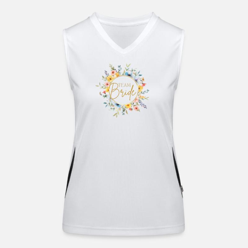 Team Bride! Customizable Women's Functional Contrast Tank Top