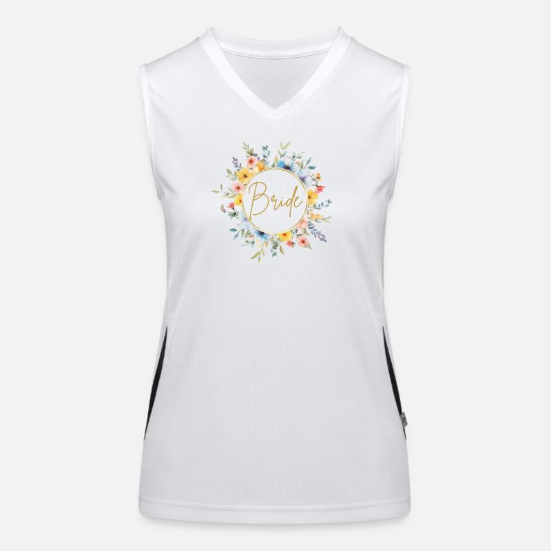 Team Bride! Customizable Women's Functional Contrast Tank Top