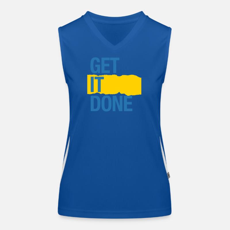 Get it done (dark) Women's Functional Contrast Tank Top