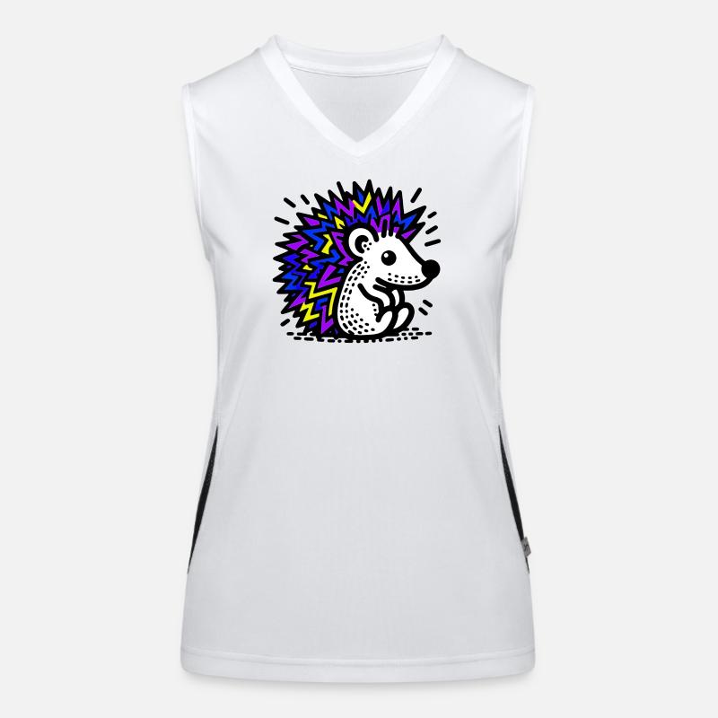 Igel Funktionelles Kontrast-Tank Top für Frauen