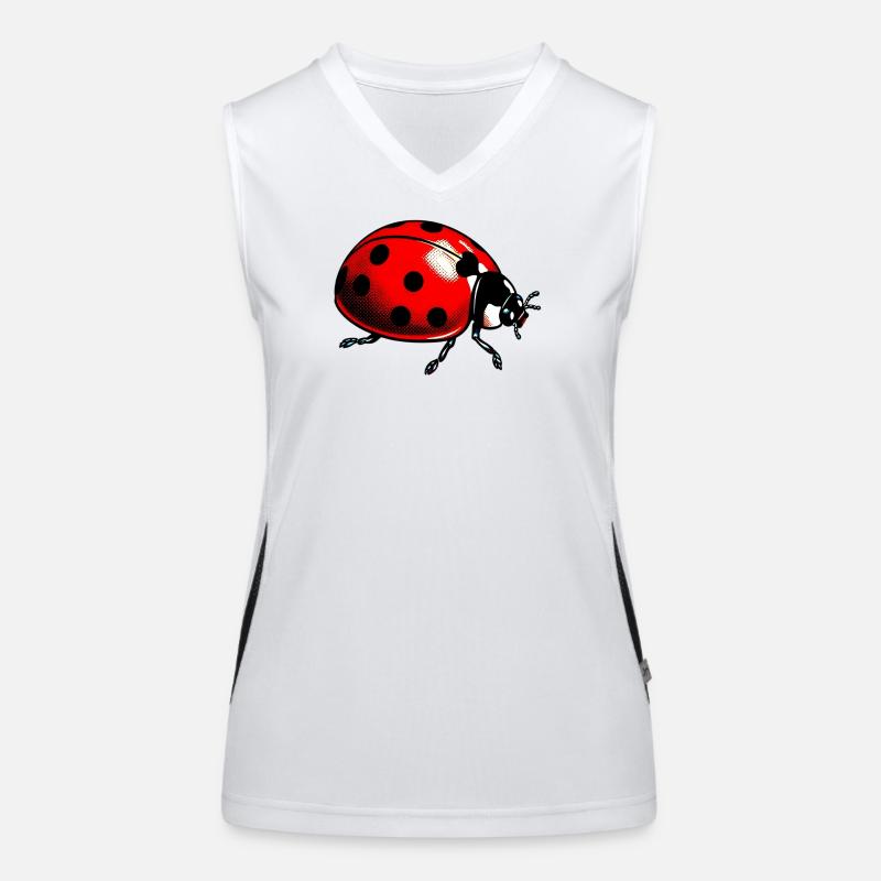Marienkäfer Funktionelles Kontrast-Tank Top für Frauen