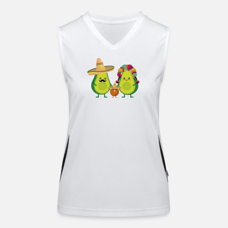 Mexican Avocado Women's Functional Contrast Tank Top