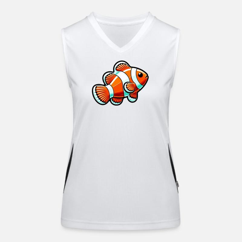 Clownfisch Funktionelles Kontrast-Tank Top für Frauen