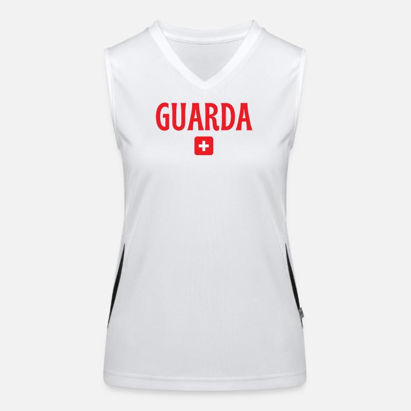 Guarda Suisse Drapeau Débardeur respirant contrasté Femme