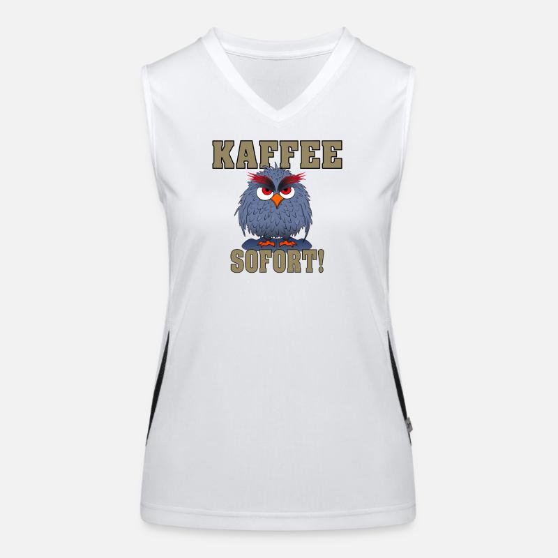 Eule Sofort Kaffee Funktionelles Kontrast-Tank Top für Frauen