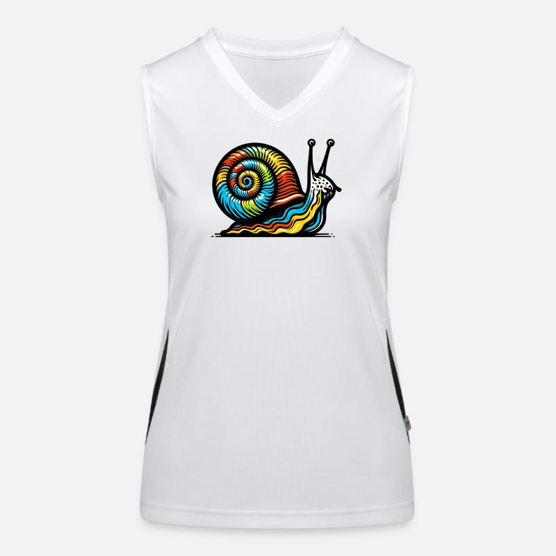 Escargot Débardeur respirant contrasté Femme