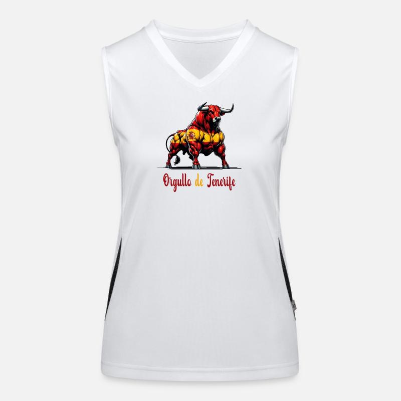 Design du drapeau Pride Tenerife Débardeur respirant contrasté Femme