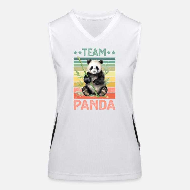 Panda Panda Ours Débardeur respirant contrasté Femme