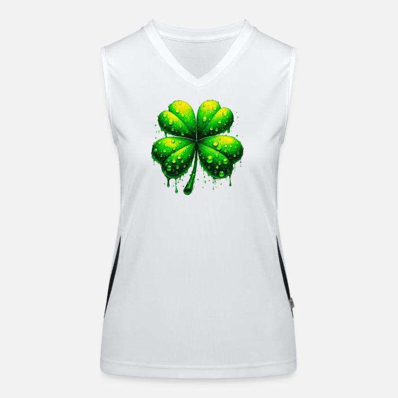 Four-leaf clover Women's Functional Contrast Tank Top