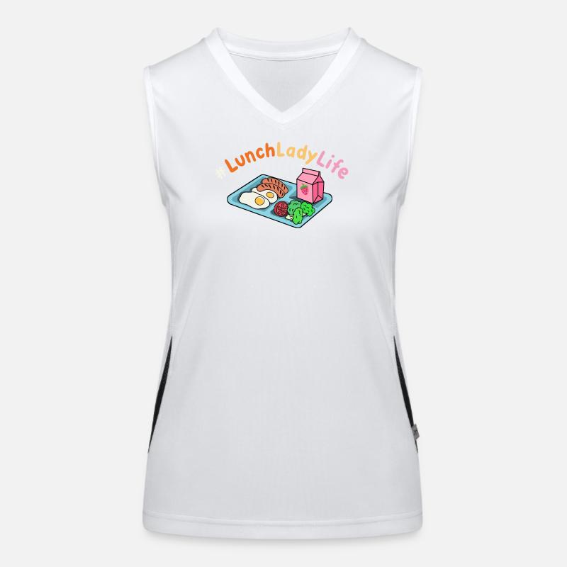 Mittagessen Schule Cafeteria Crew Funktionelles Kontrast-Tank Top für Frauen