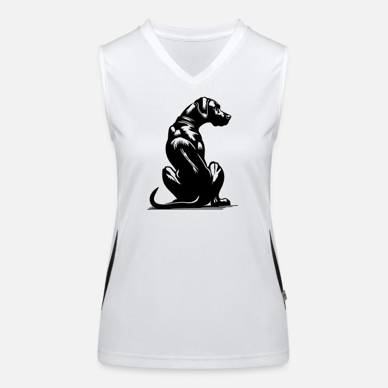 Rhodesian Ridgeback Funktionelles Kontrast-Tank Top für Frauen