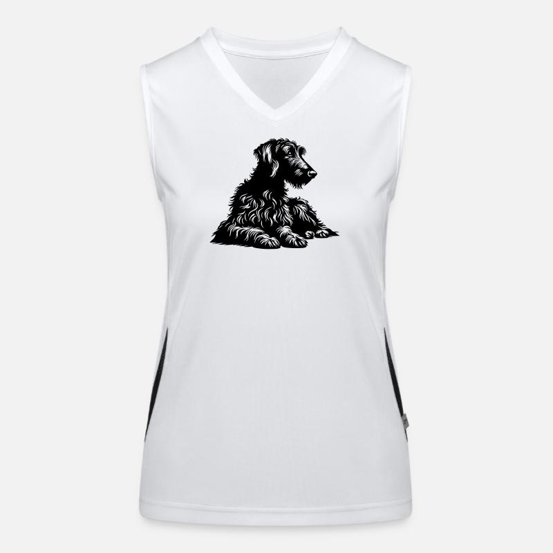 Scottish Deerhound Funktionelles Kontrast-Tank Top für Frauen
