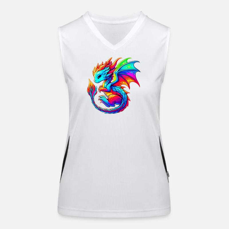 Dragon Débardeur respirant contrasté Femme