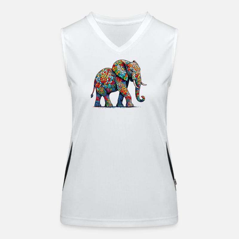 Éléphant Débardeur respirant contrasté Femme