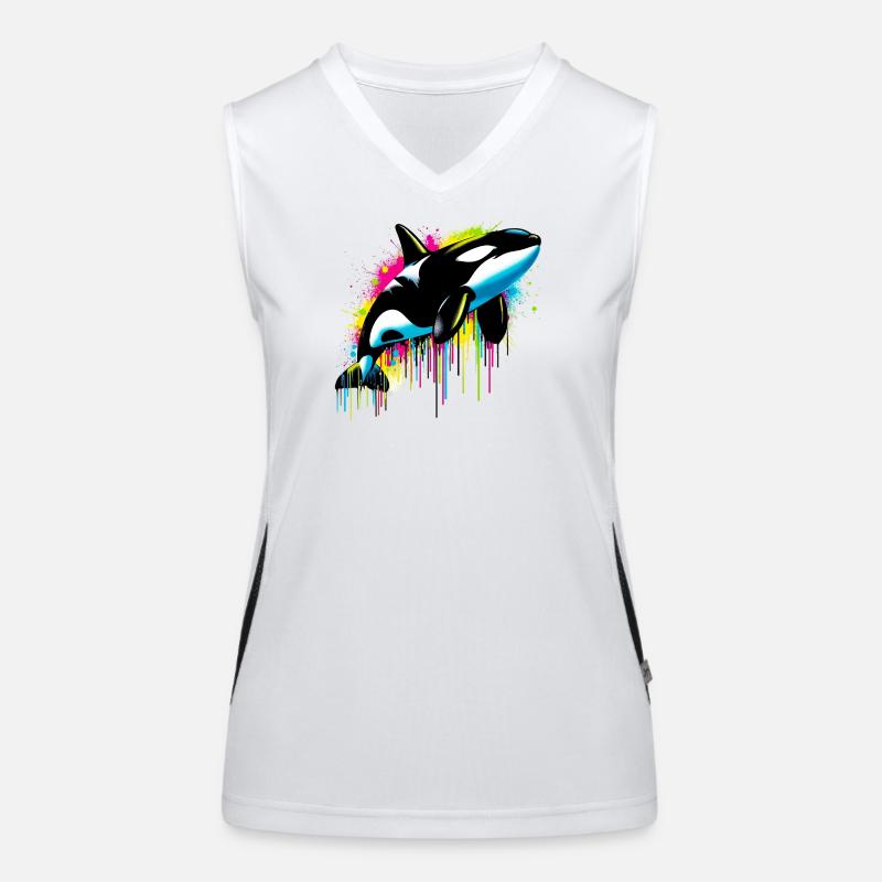 Killer whale Women's Functional Contrast Tank Top