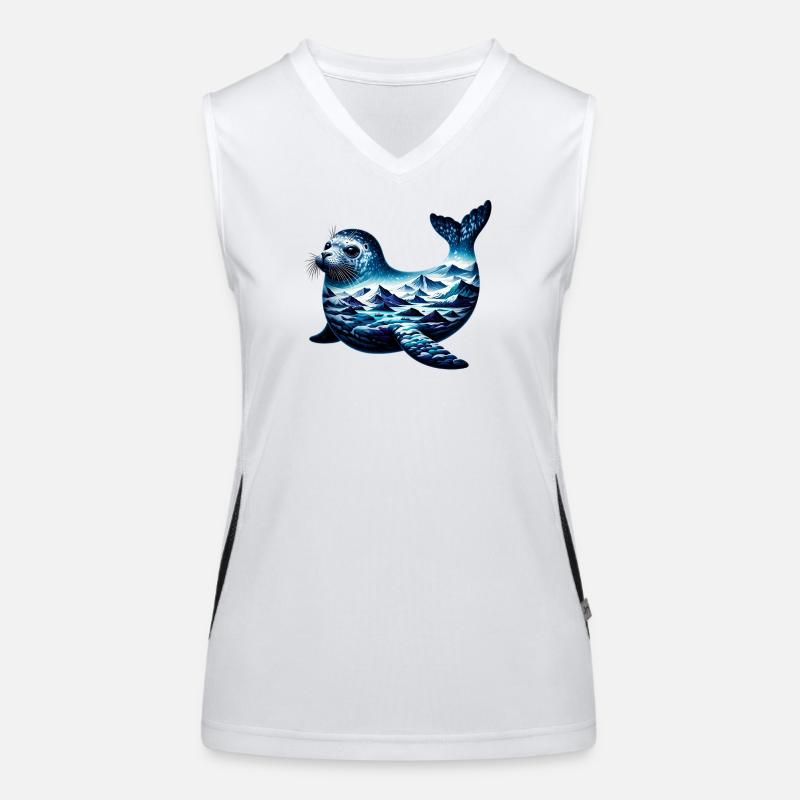 Phoque Débardeur respirant contrasté Femme