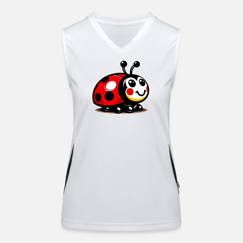 Marienkäfer Funktionelles Kontrast-Tank Top für Frauen