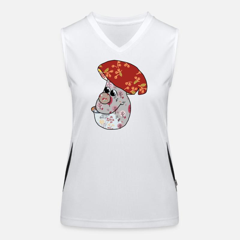 Herbstpilz Funktionelles Kontrast-Tank Top für Frauen
